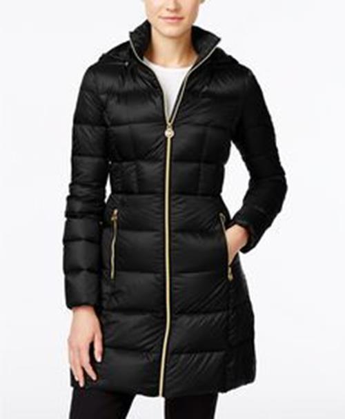 michael kors plus size packable down coat