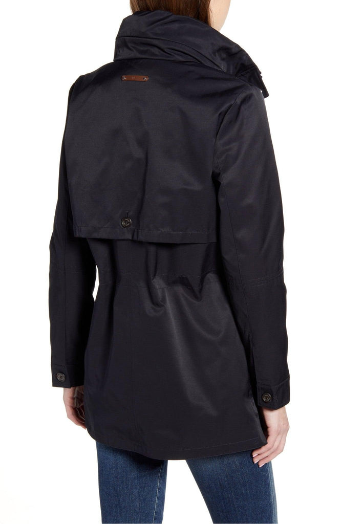 lauren ralph lauren stowaway hood drawstring waist anorak