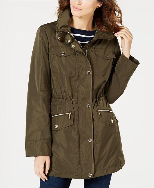 michael kors black anorak jacket