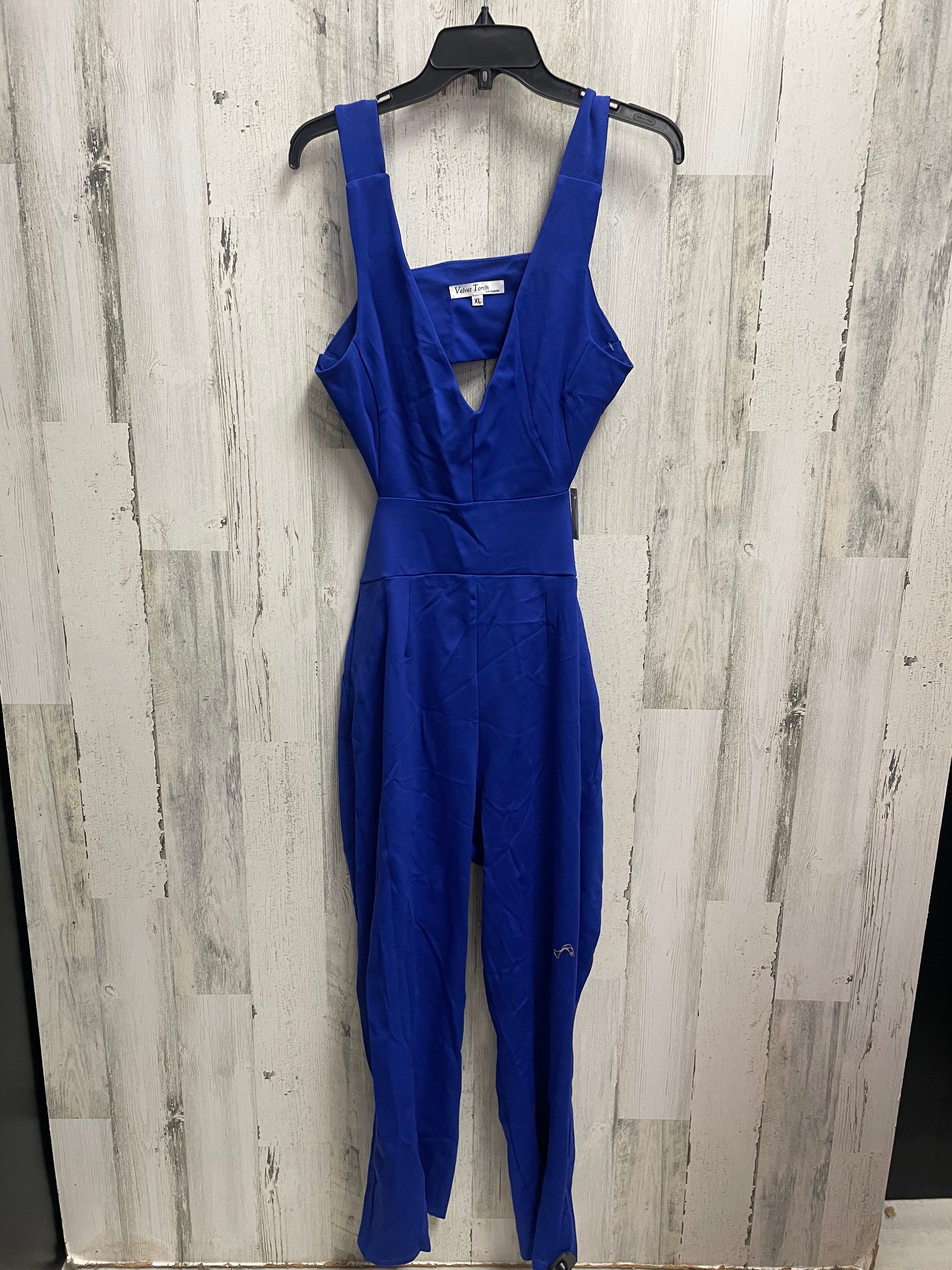 velvet torch jumpsuit