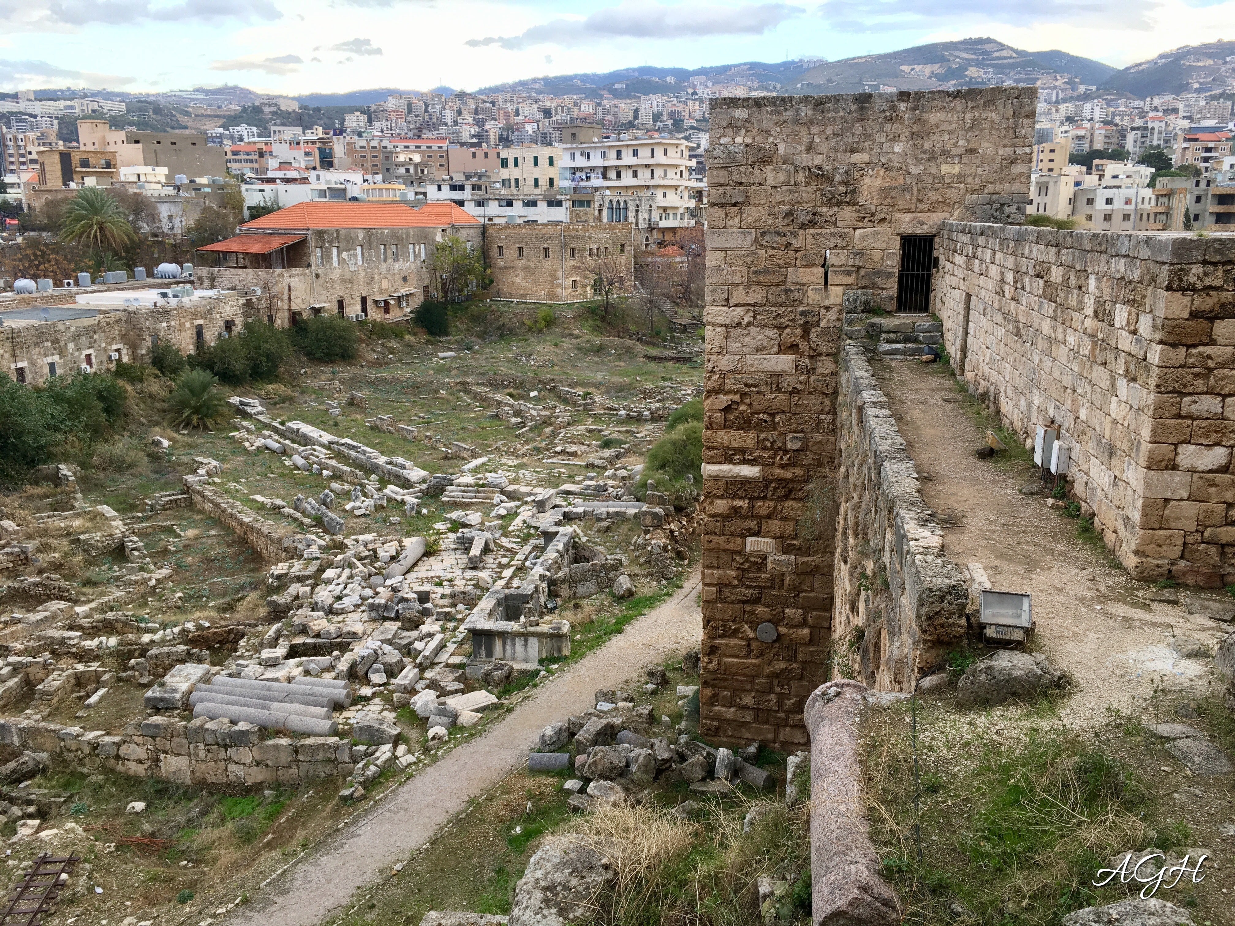Ancient ruins in Byblos.