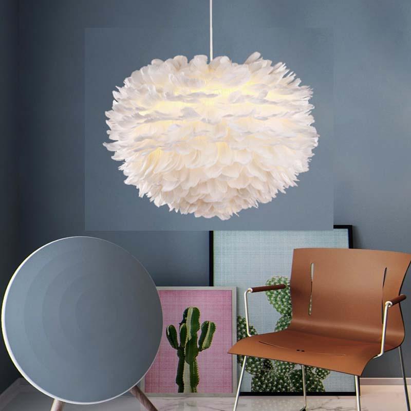 Feather Hanglamp Lamp Design Lustre Vint