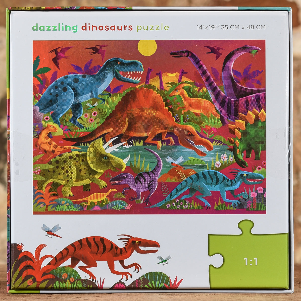 Geestig Leeds browser Dazzling Dinosaurs - 60 piece puzzle – Foothill Mercantile