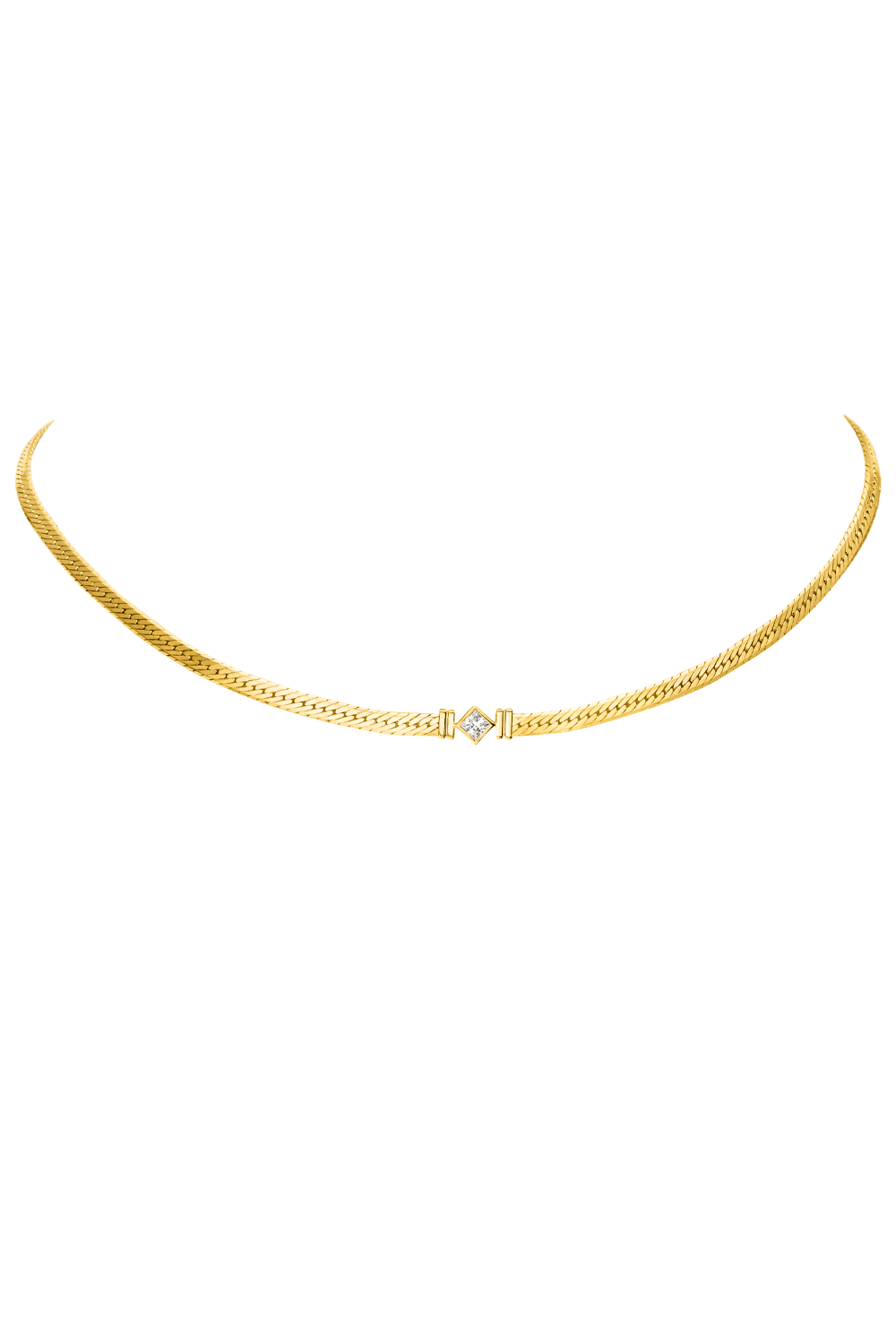 Retro Sparkling Necklace 18K Gold Plated