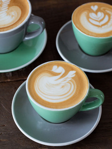 Kaffee mit Latte Art