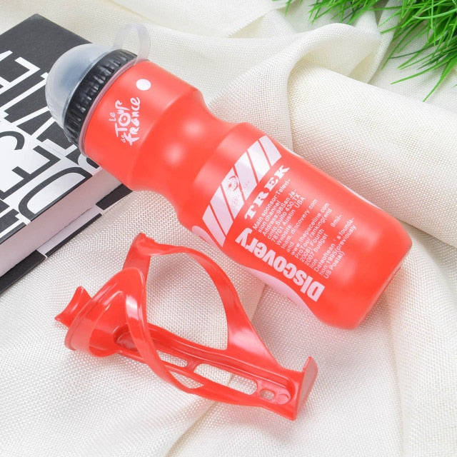 red bike water bottle