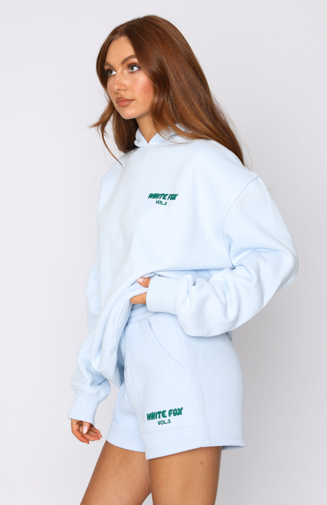 生産完了商品 melt the lady ”M” short hoodie white