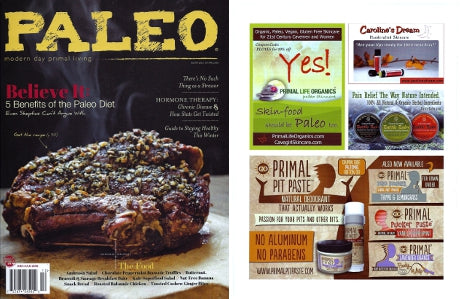 Paleo Magazine Battle Balm Ad December January