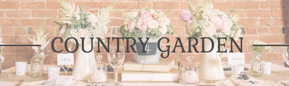 How To Make Arrangements For A Country Garden Themed Wedding