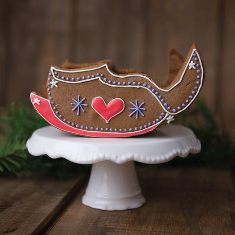 Example Jammie Claus Gingerbread Sleigh cookie based on original recipe