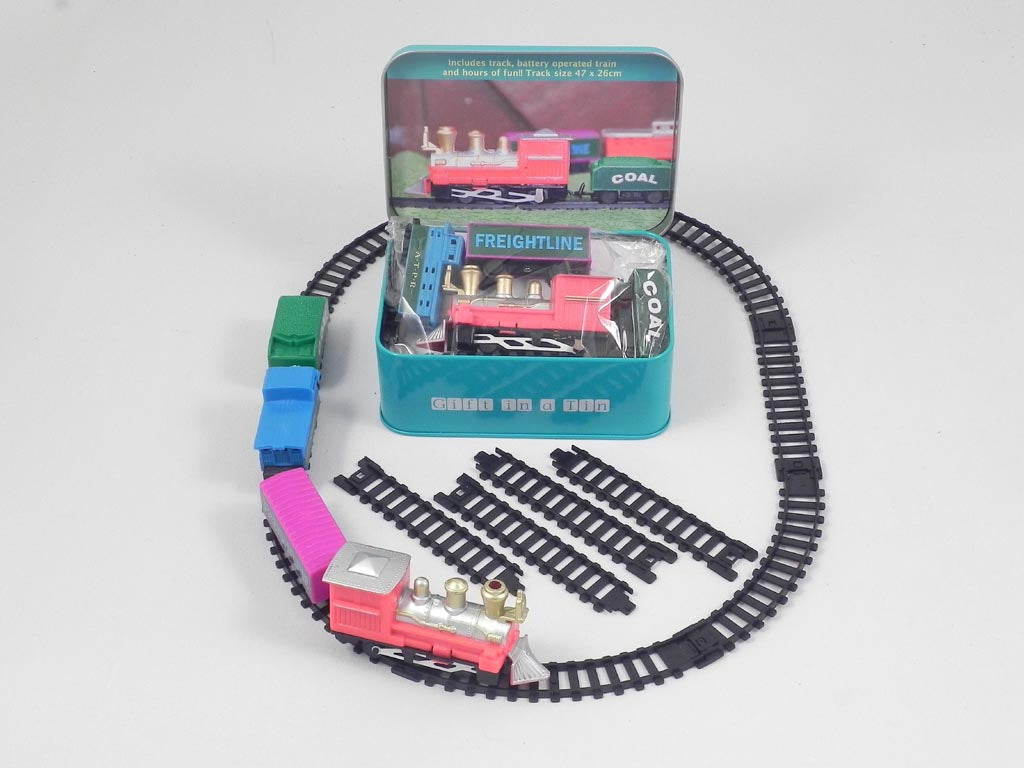 Apples To Pears Gift In A Tin Construct Your Own Mini Motorised Train Set 