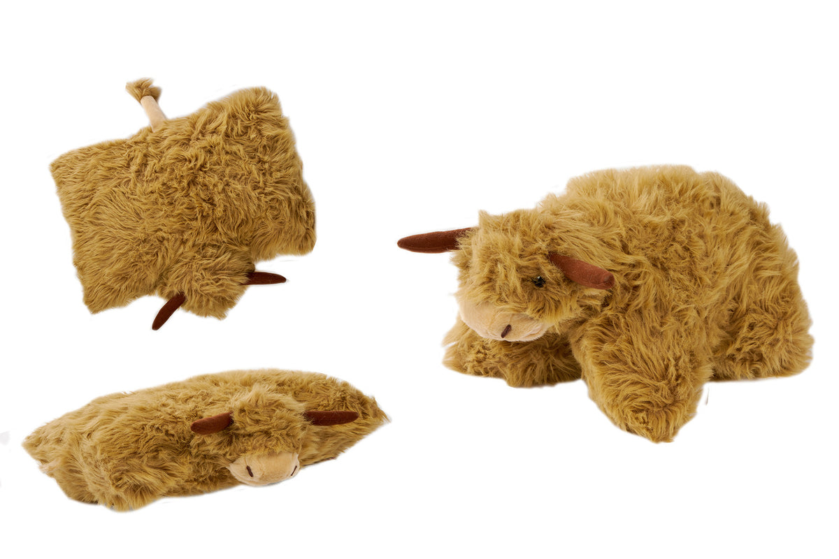 highland cow pillow pet