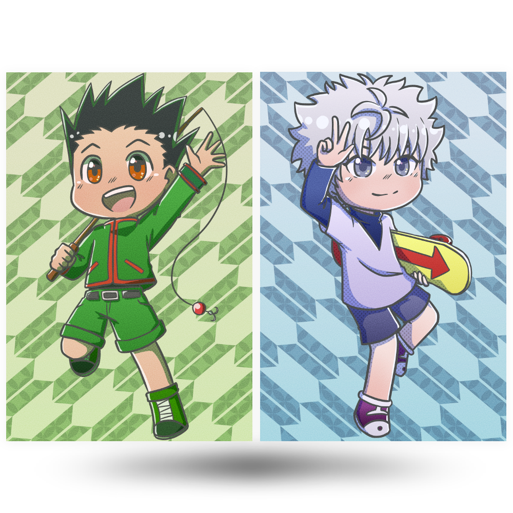 Gon And Killua Mini Print Set Uwushop