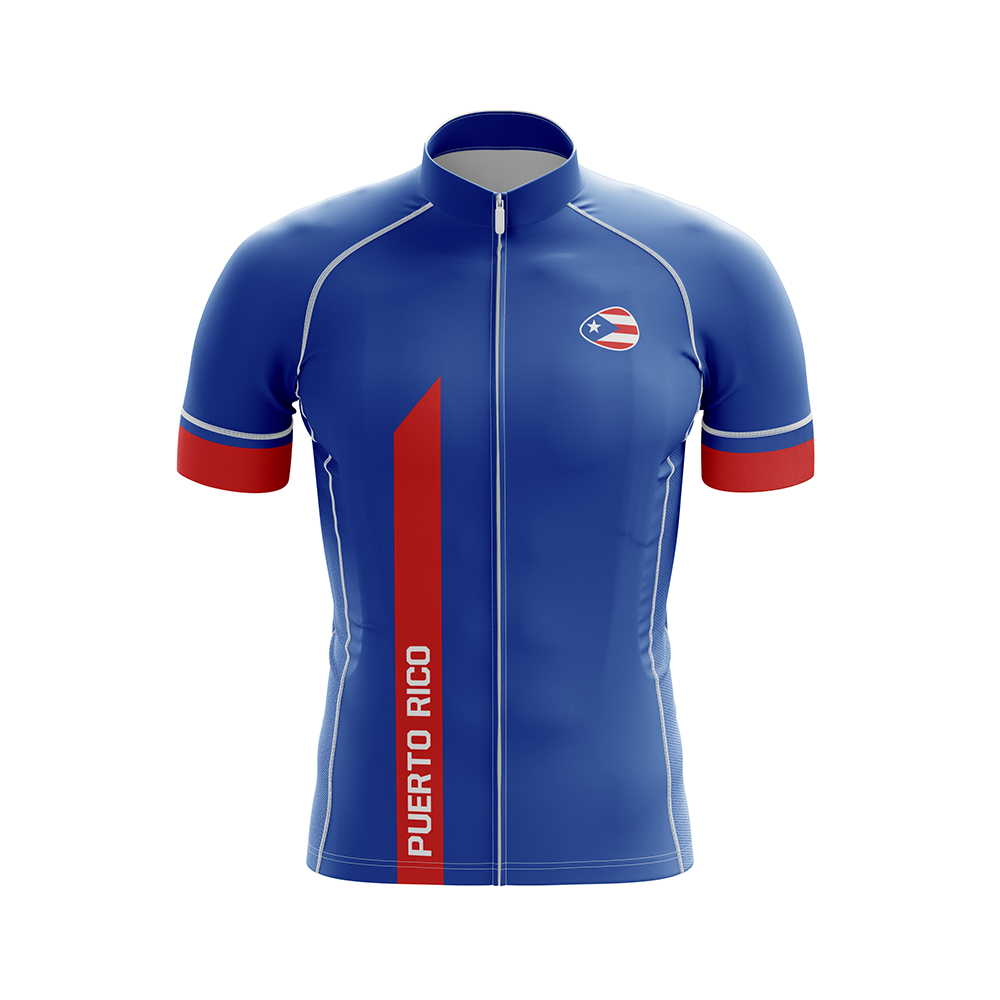 Encogimiento Cartas credenciales saltar Team Puerto Rico Blue Short Sleeve Cycling Jersey – Pedal Clothing