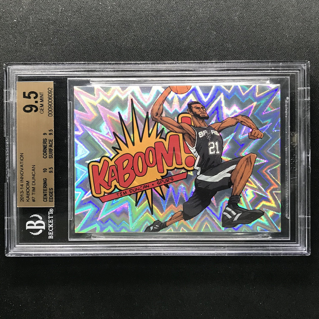 2013-14 Innovation TIM DUNCAN Kaboom #7 BGS 9.5 (092) – Cherry