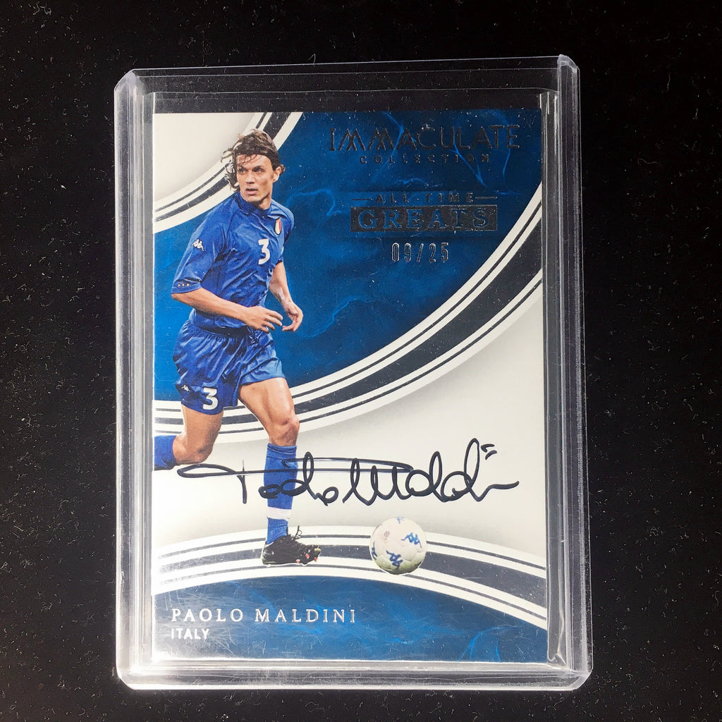 2017 Immaculate PAOLO MALDINI All Time Greats Auto /25