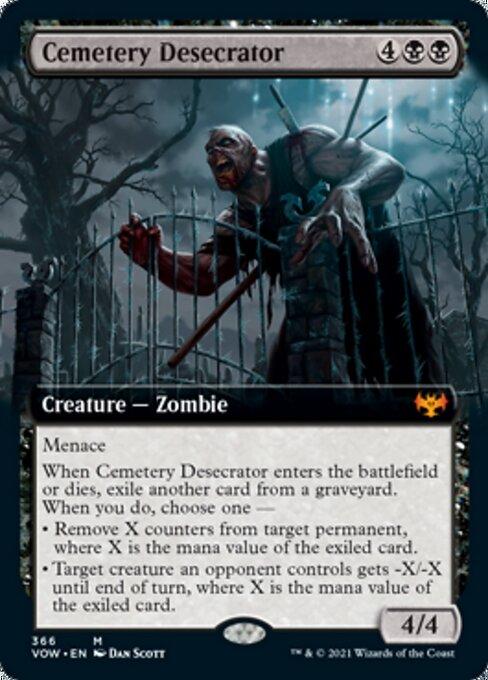 FOIL EXTENDED Cemetery Desecrator - 366 - Mythic Crimson Vow