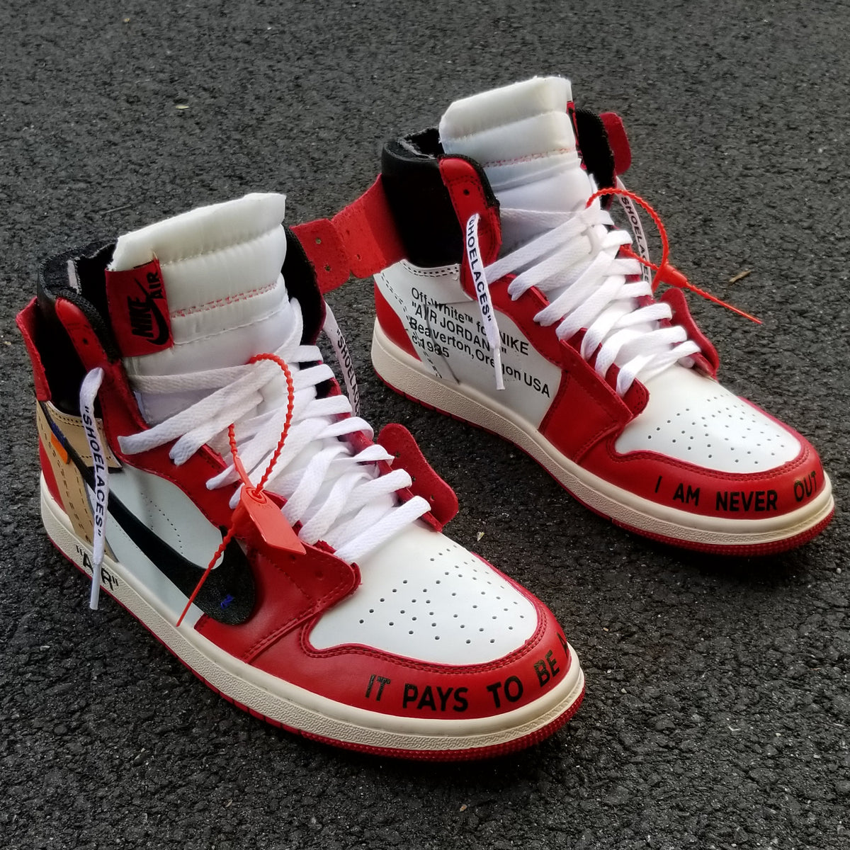 custom off white air jordan 1