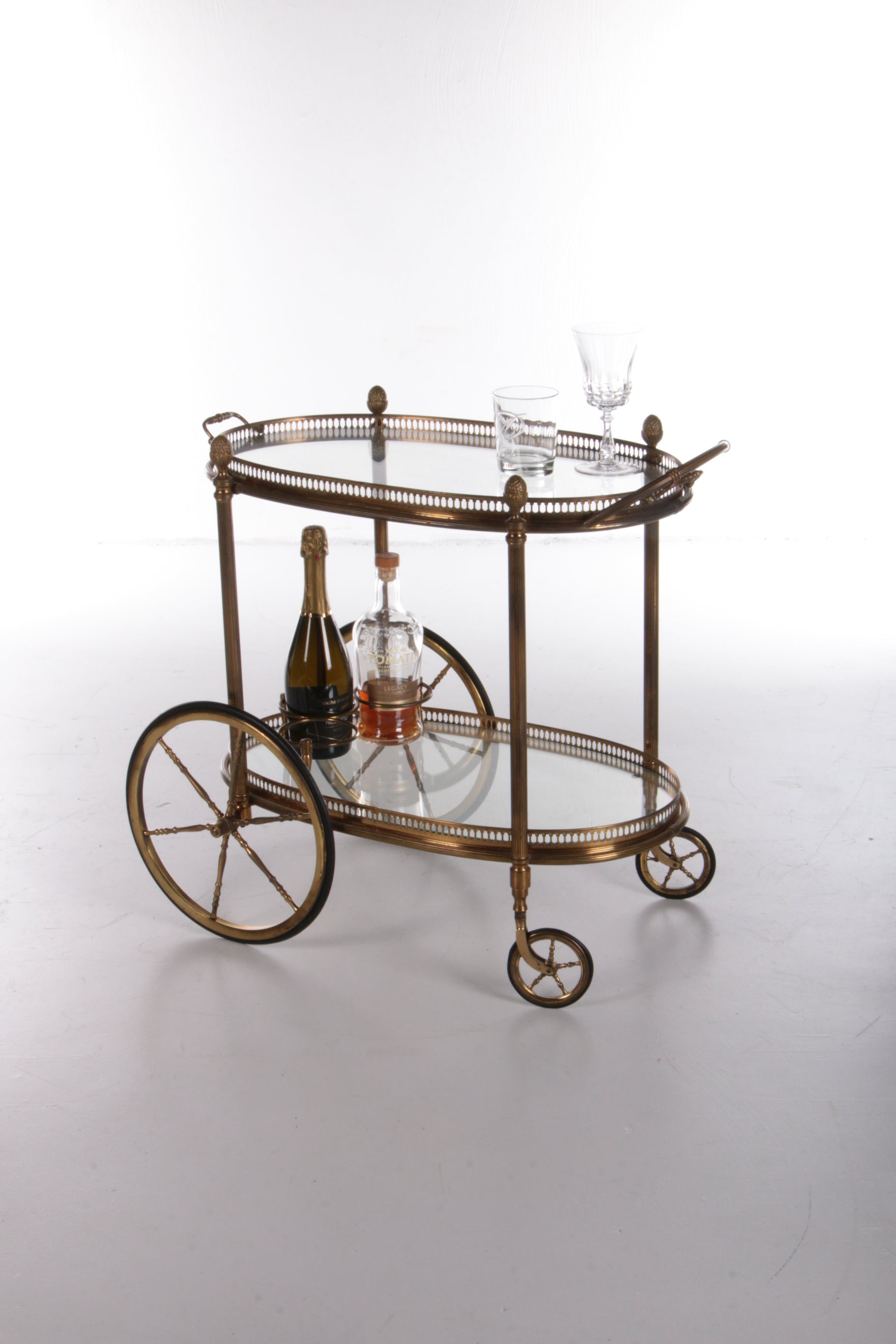 Vintage gouden trolley voor Maison Jansen 60 – Timeless-Art