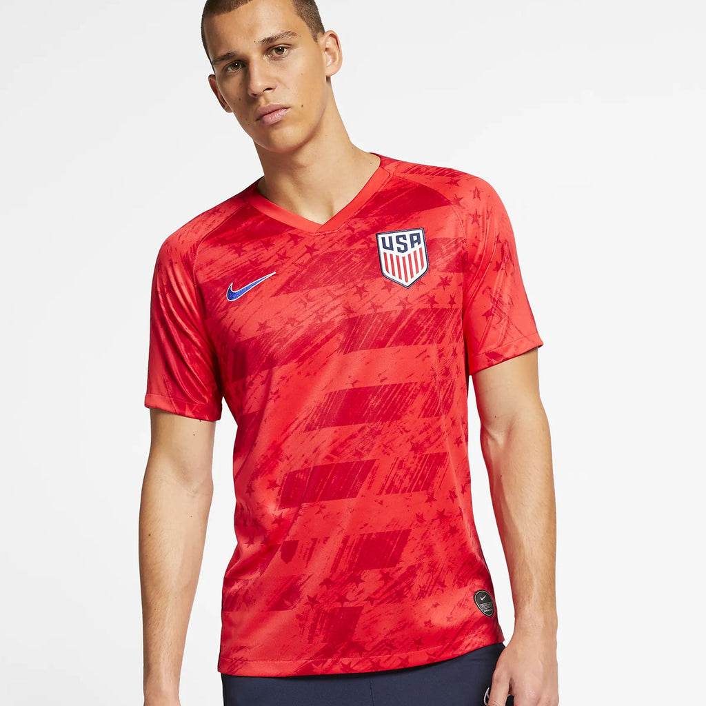 nike red soccer jersey