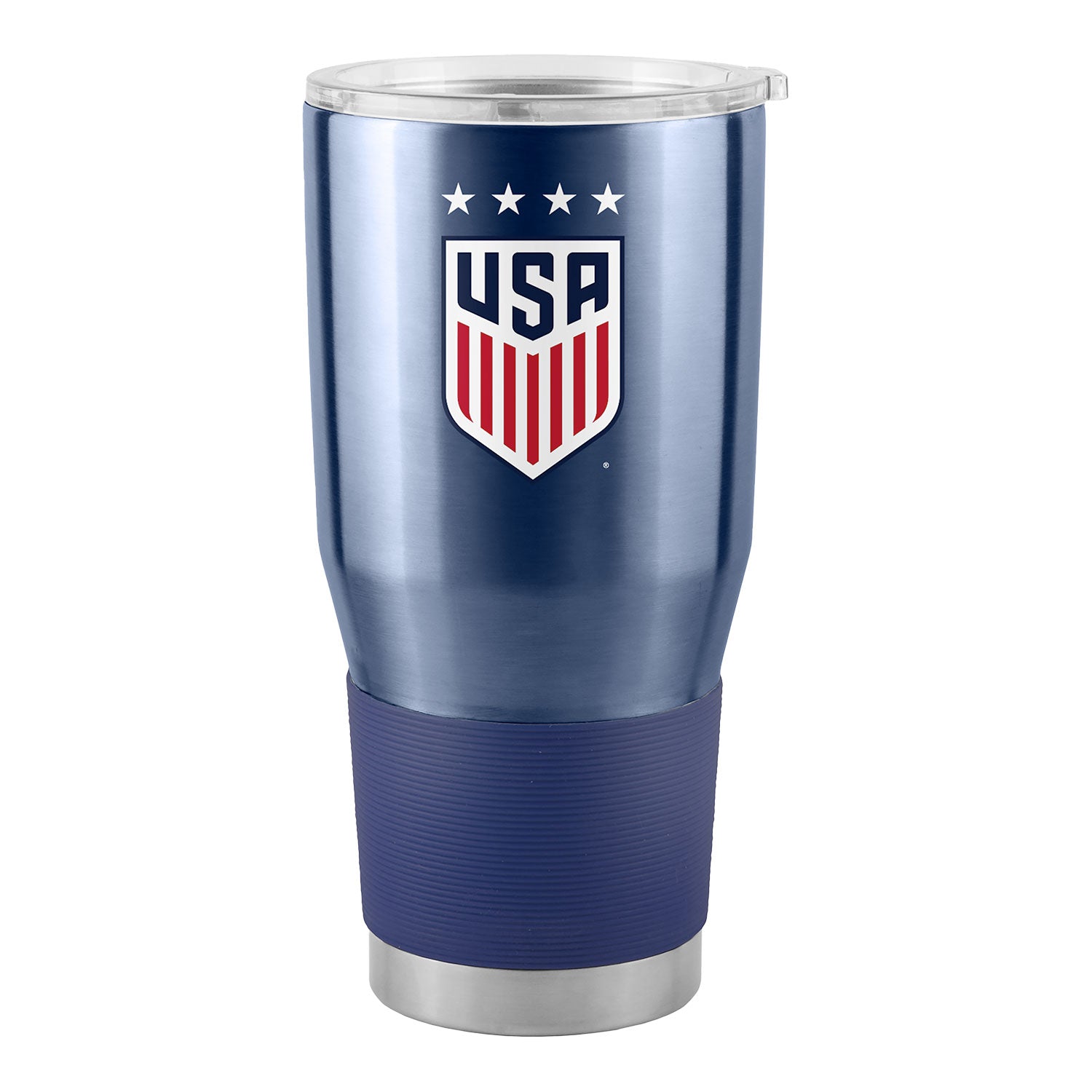 Logo USWNT 30 oz. Stainless Satin Etch Navy Tumbler - Front View