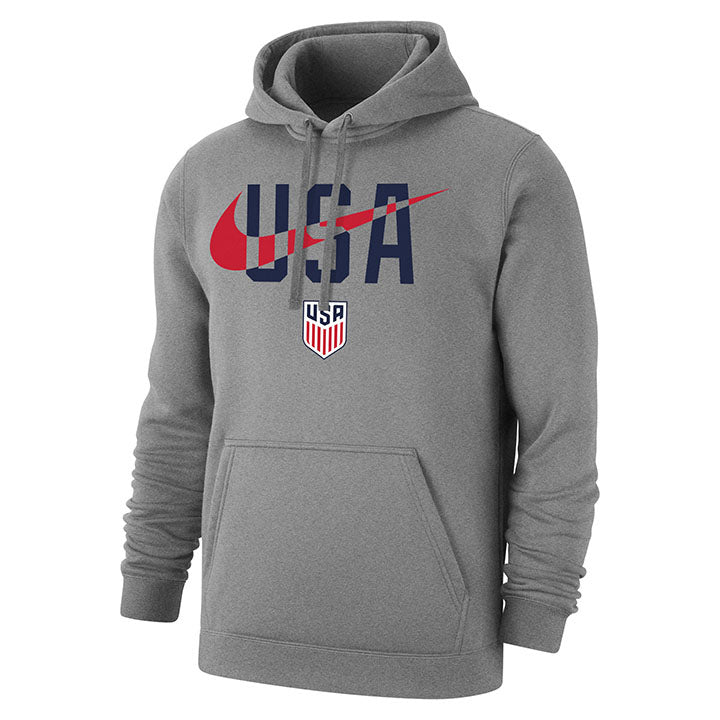 Men's Nike USMNT USA Swoosh Grey Hoodie - U.S. Soccer Store