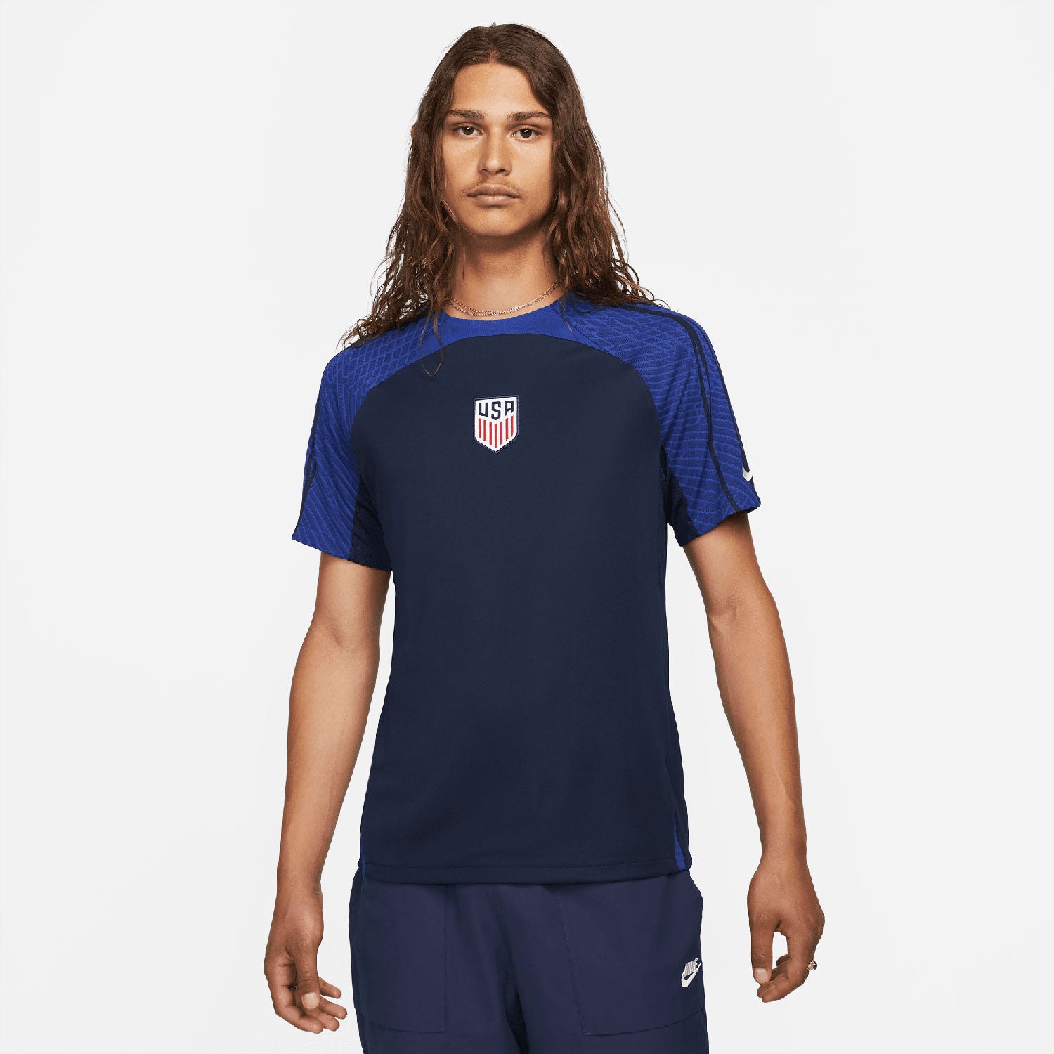 oxígeno regular administración Men's Nike USA Dri-Fit Strike Navy Training Top - Official U.S. Soccer Store