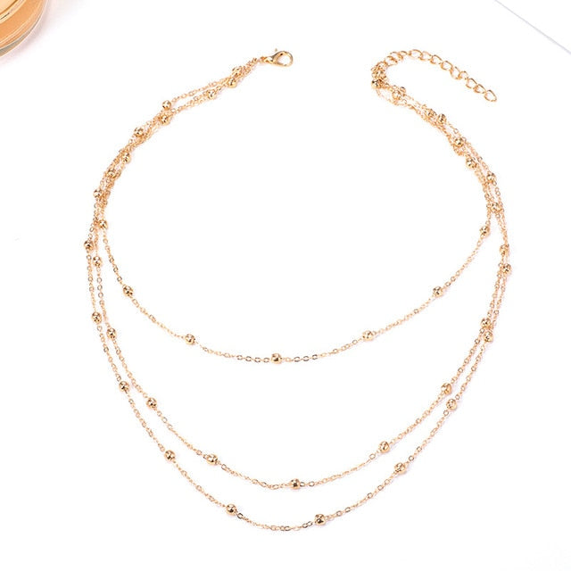 ladies gold choker necklace