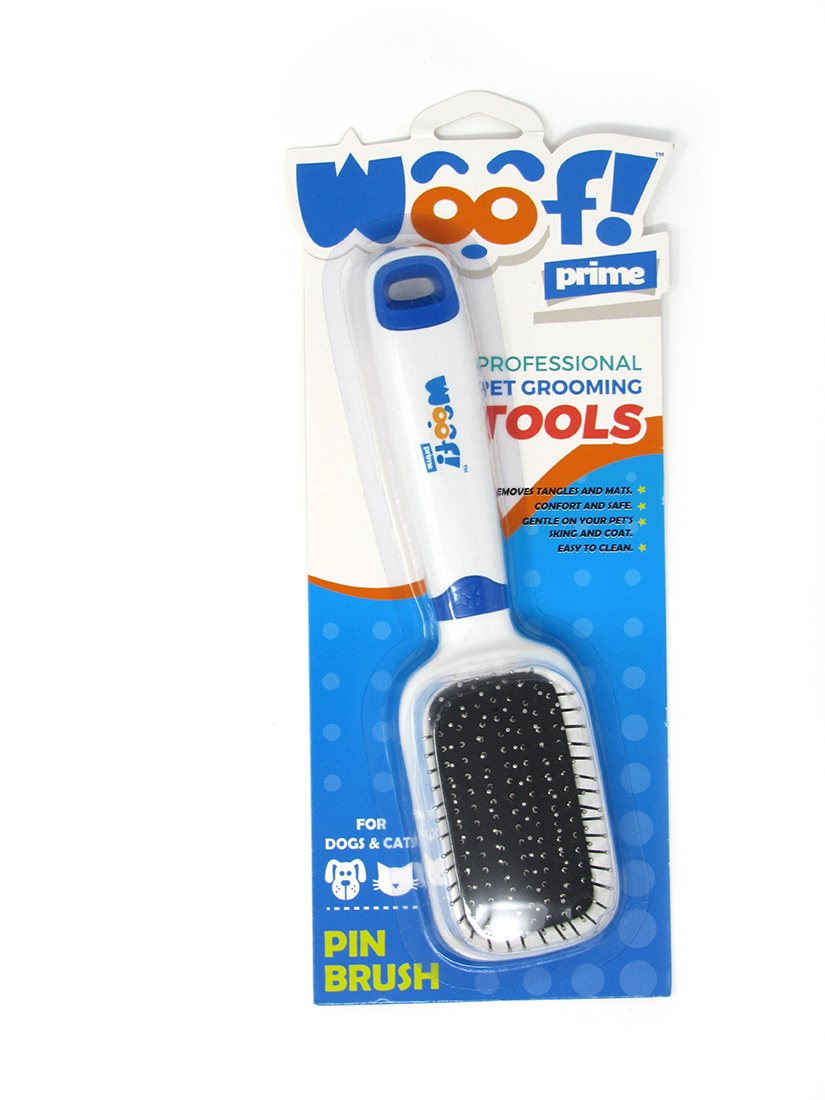 Woof Prime Pet Brush For Dogs And Cats With Long Or Short Hair Blue C