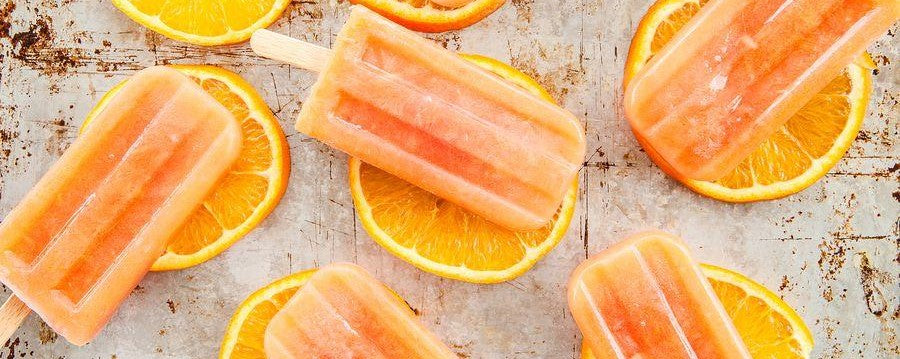 ZERO Orange & Cherry Ice lollies