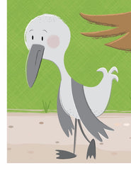 A sad and grey ugly duckling illustrated by Claire Chrystall