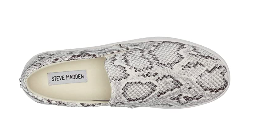 snakeskin platform slip on