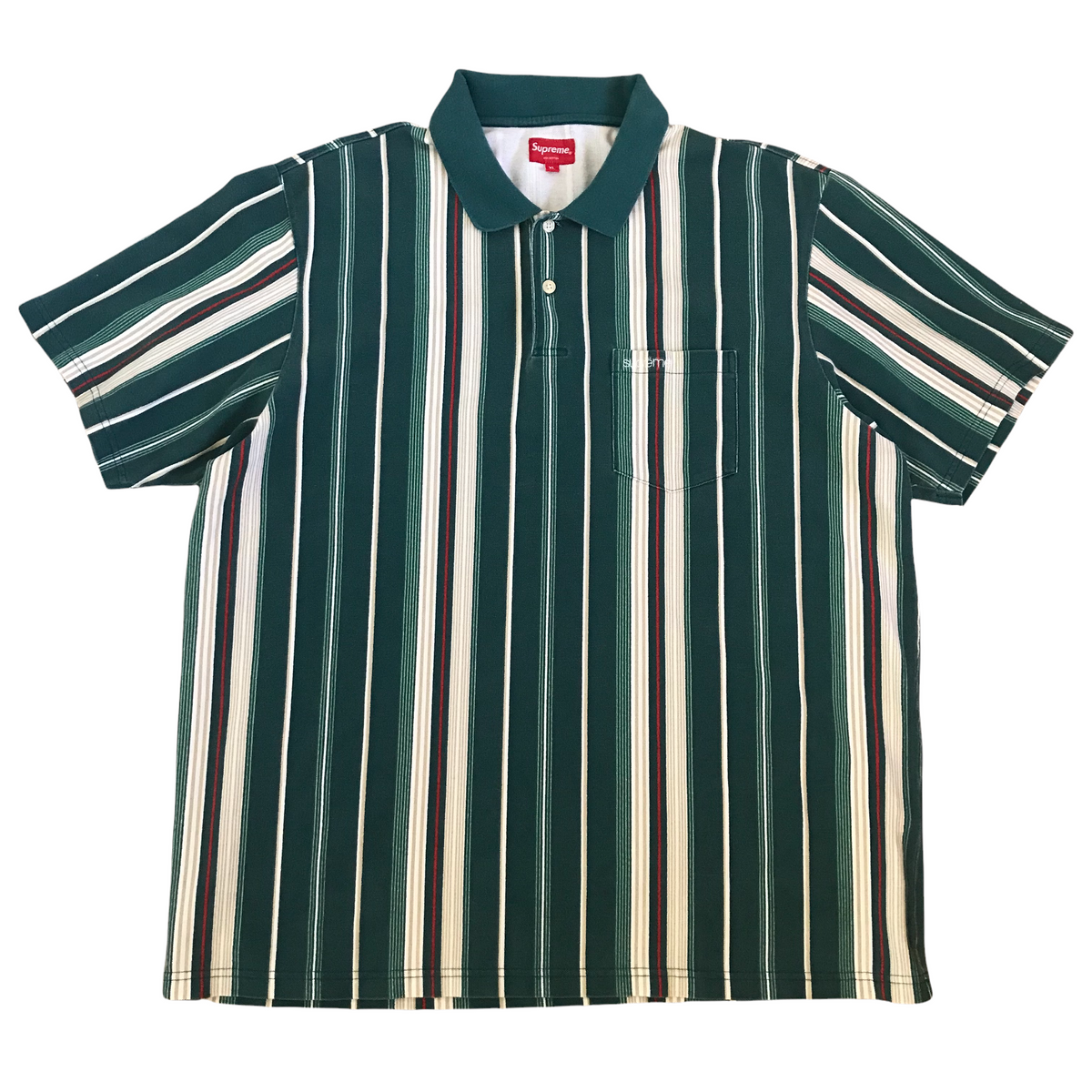 19SS Supreme Vertical Stripe S/S Shirt | www.jarussi.com.br