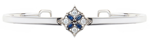Rinascimento Notte bracelet with sapphire centrepiece stone