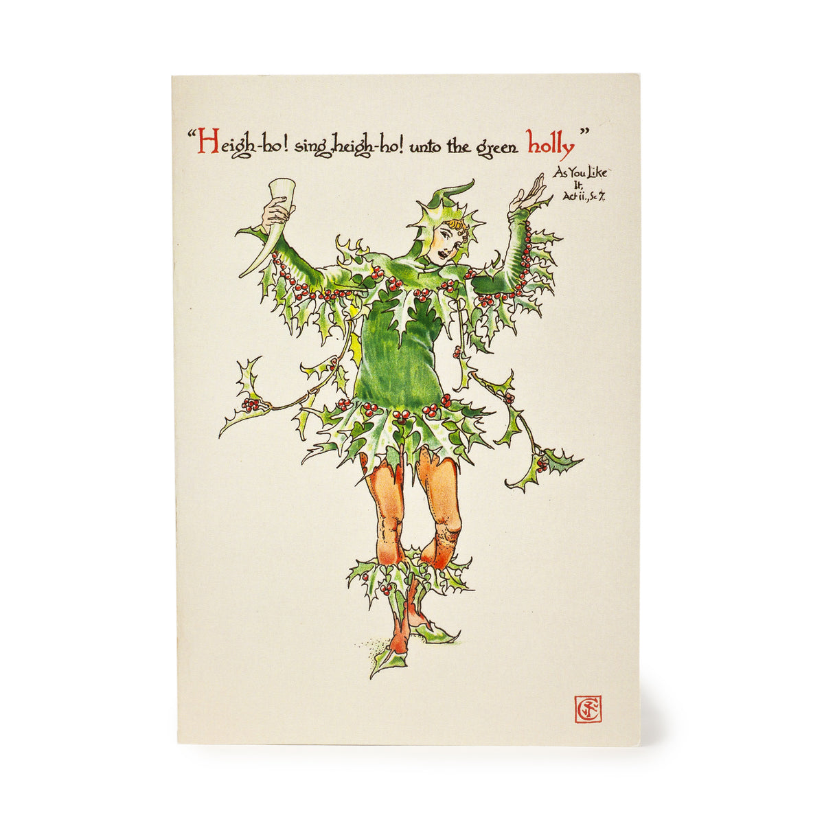 Crane Holiday Cards Christmas 2022 Christmas Card 'Unto The Green Holly' – Shakespeare Shop