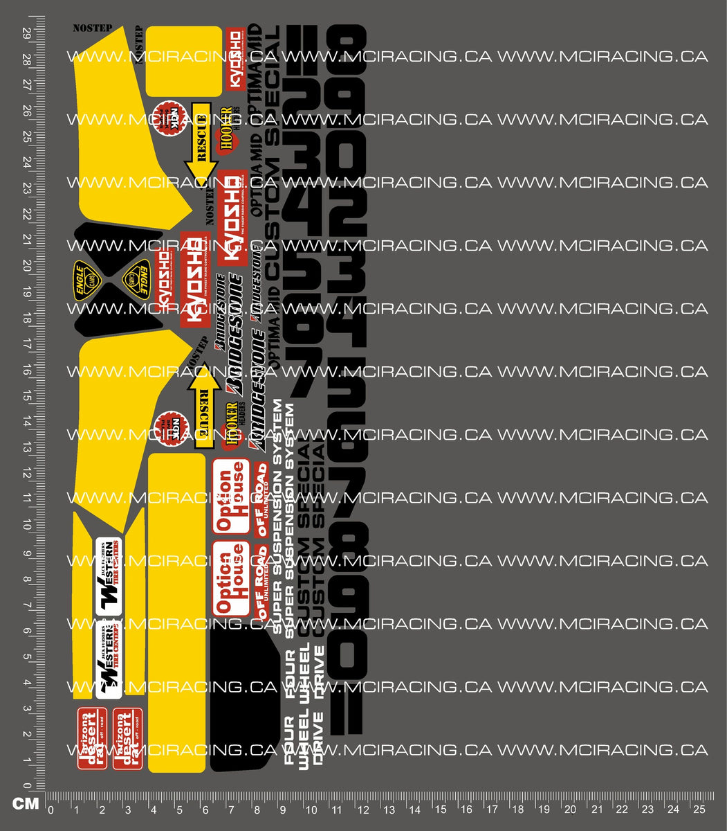 1/10TH KYO - OPTIMA MID CUSTOM SPECIAL DECALS – Mciracing.ca