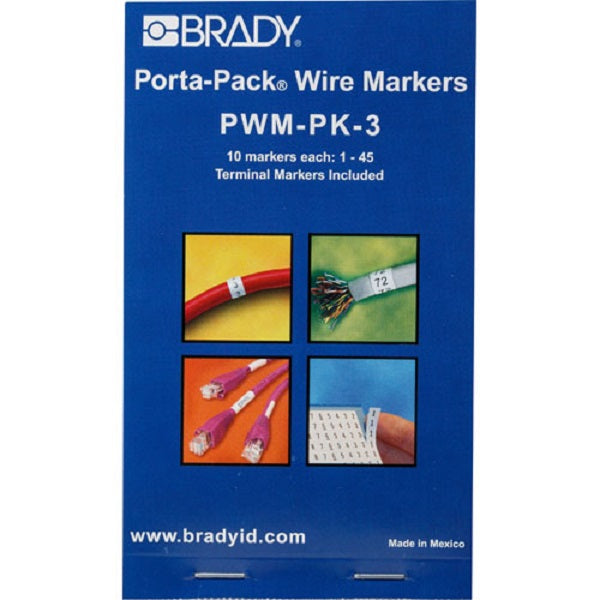 Buy2get1 BRADY PORTA-PACK WIRE MARKER # 1-45 REFILL CARDS PACK OF 5 Old Stock 