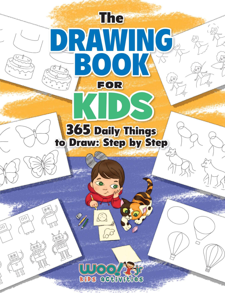 Simple Kids Sketch To Draw Books with Pencil
