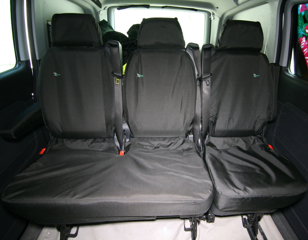 2009 SEAT COVERS RACK BLACK SINGLE TO FIT A MERCEDES VITO VAN DOUBLE
