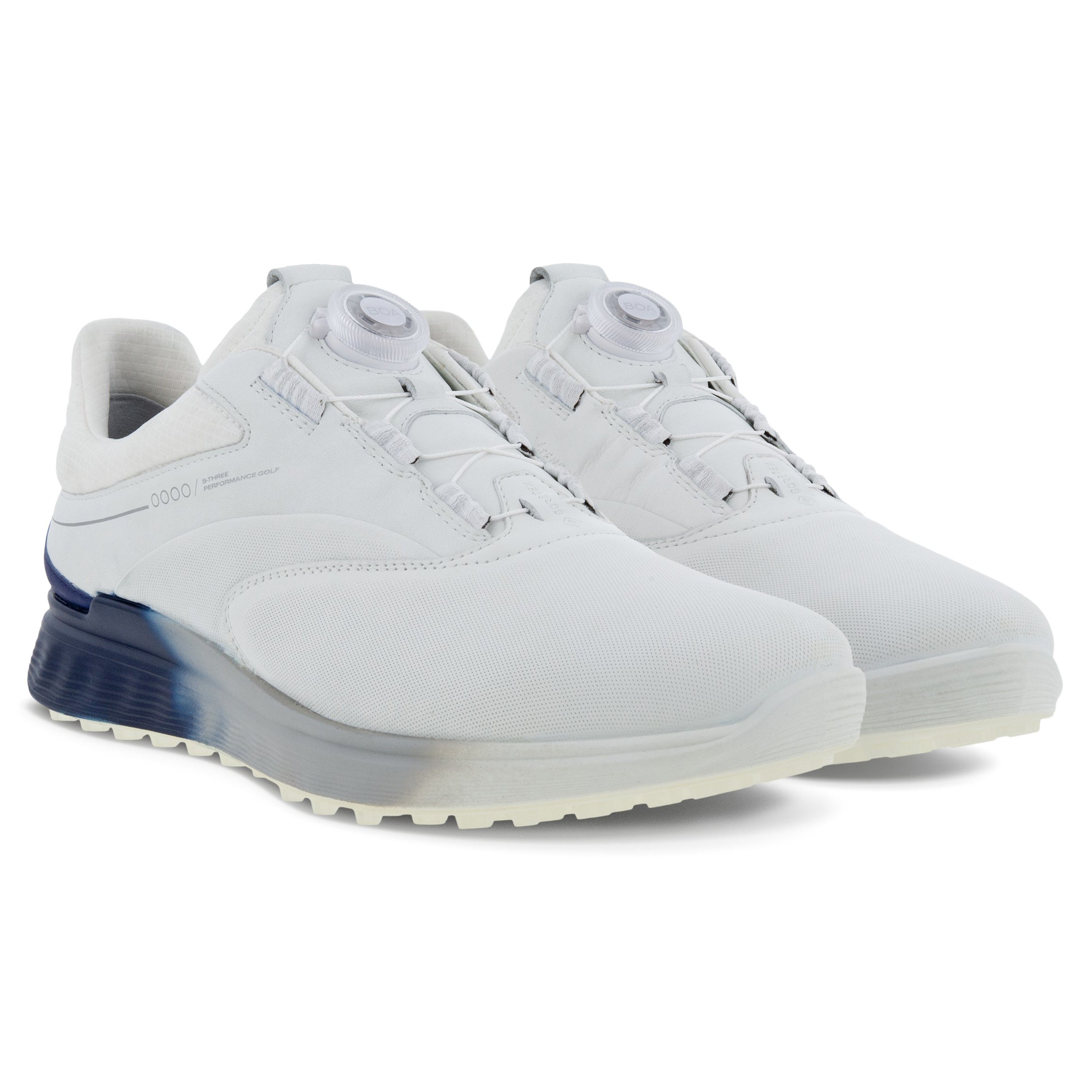 Ecco S-Three Gore-Tex Shoes 102954 White Blue Depths White 60616 | Function18