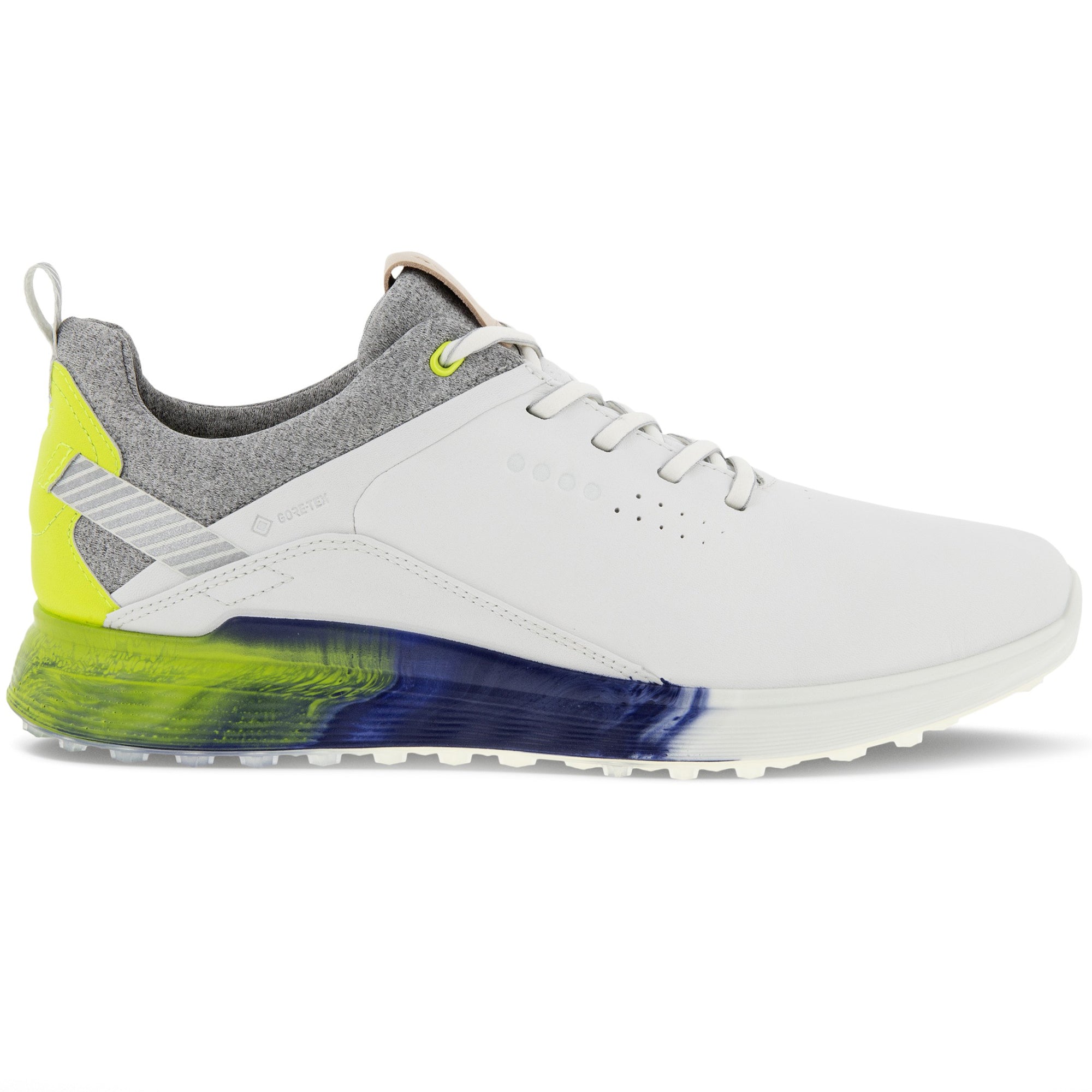 Ecco S-Three Gore-Tex Golf Shoes White Lime Punch 60212 | Function18