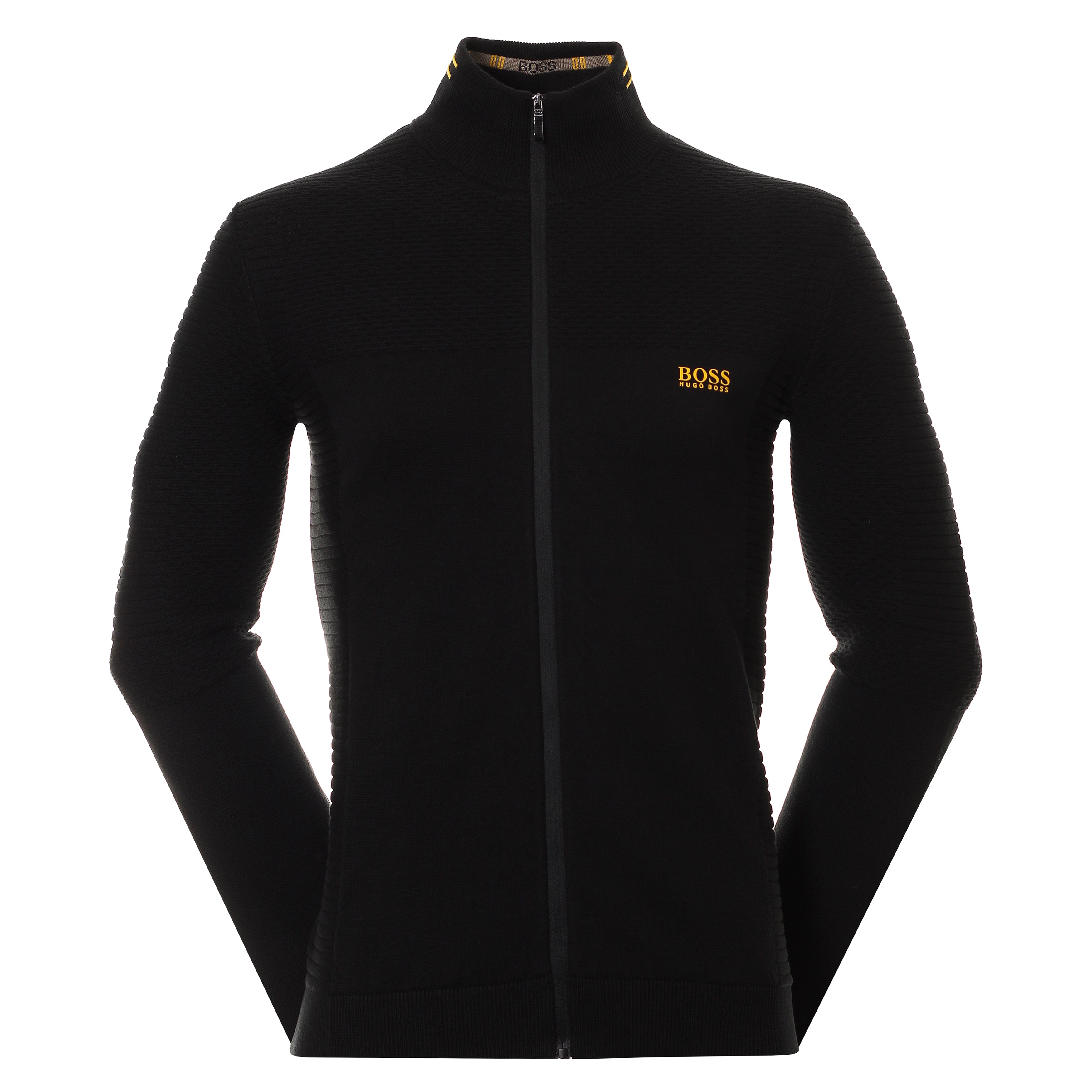 boss full zip sweater