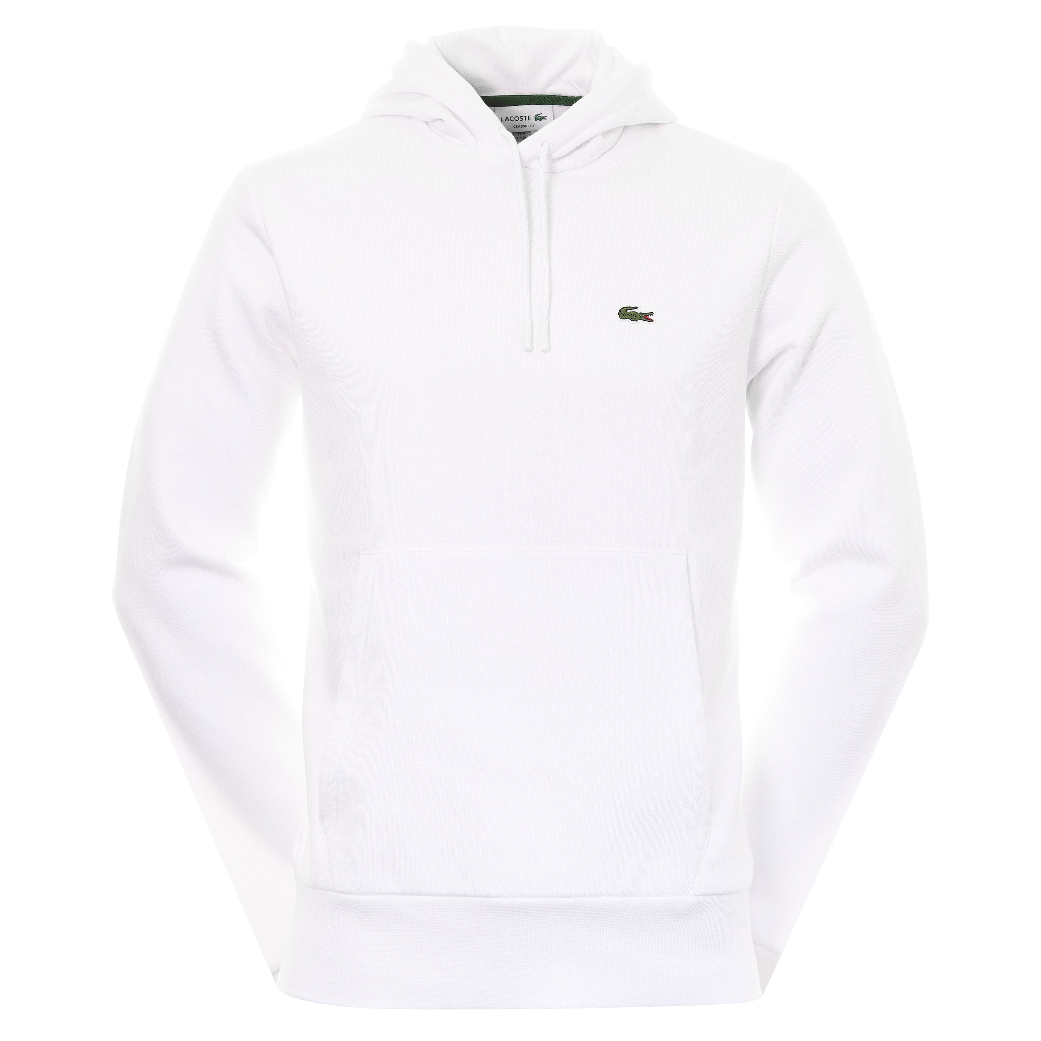 Slud skab Land Lacoste Hooded Fleece Sweater SH9623 White 001 | Function18