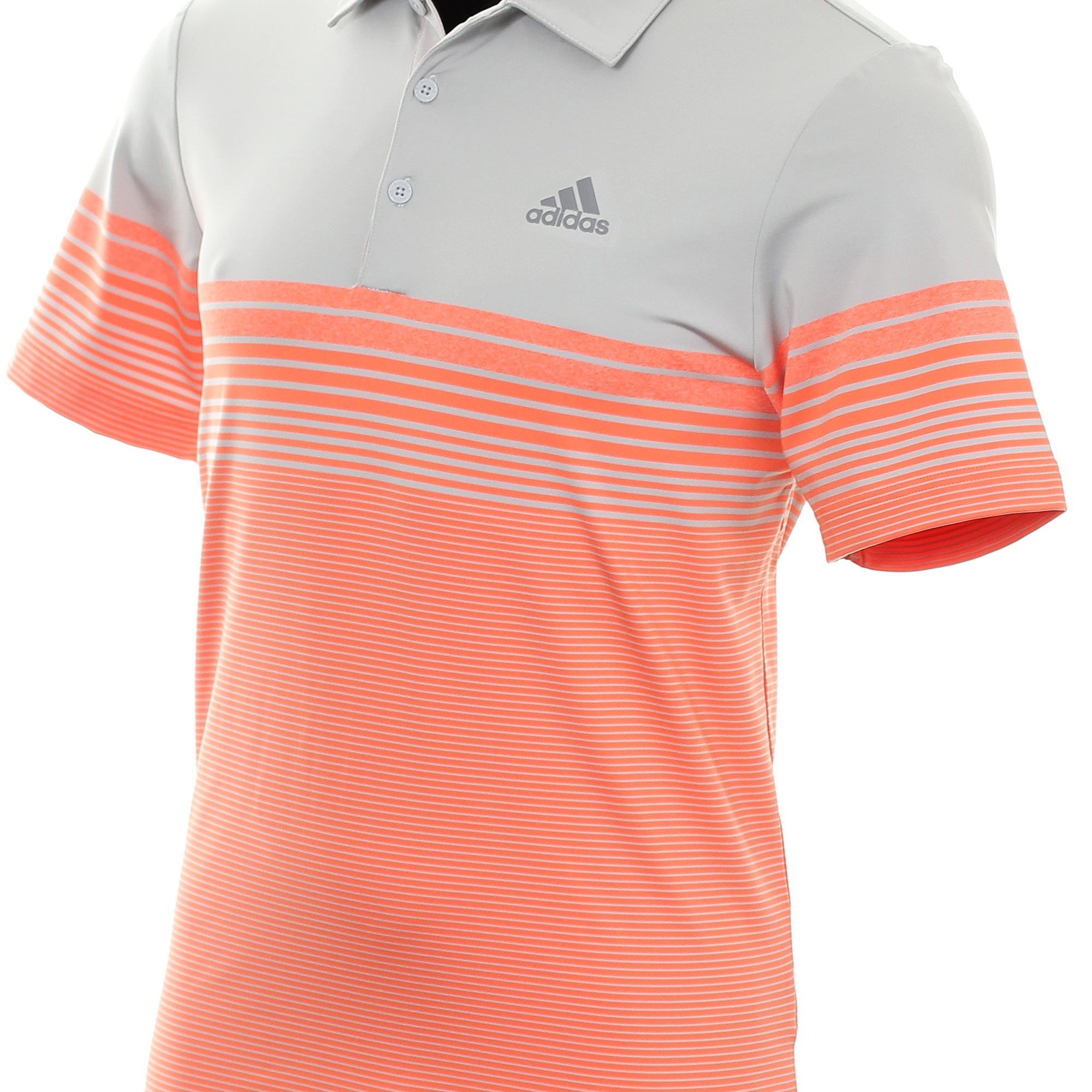orange adidas golf shirt