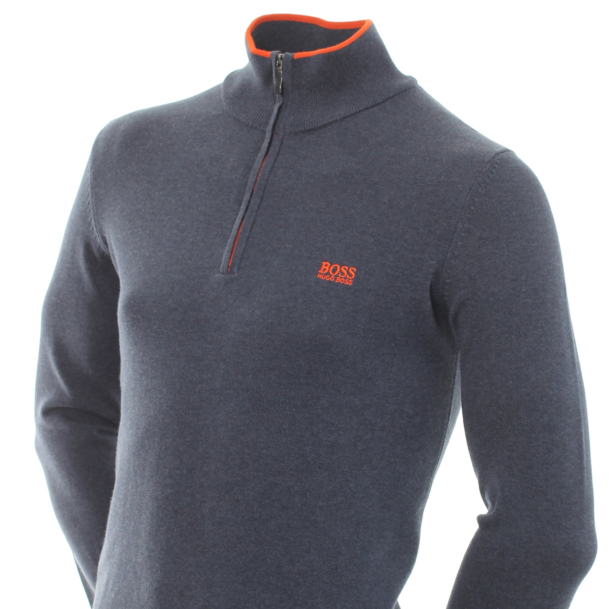 boss zimex zip neck sweater