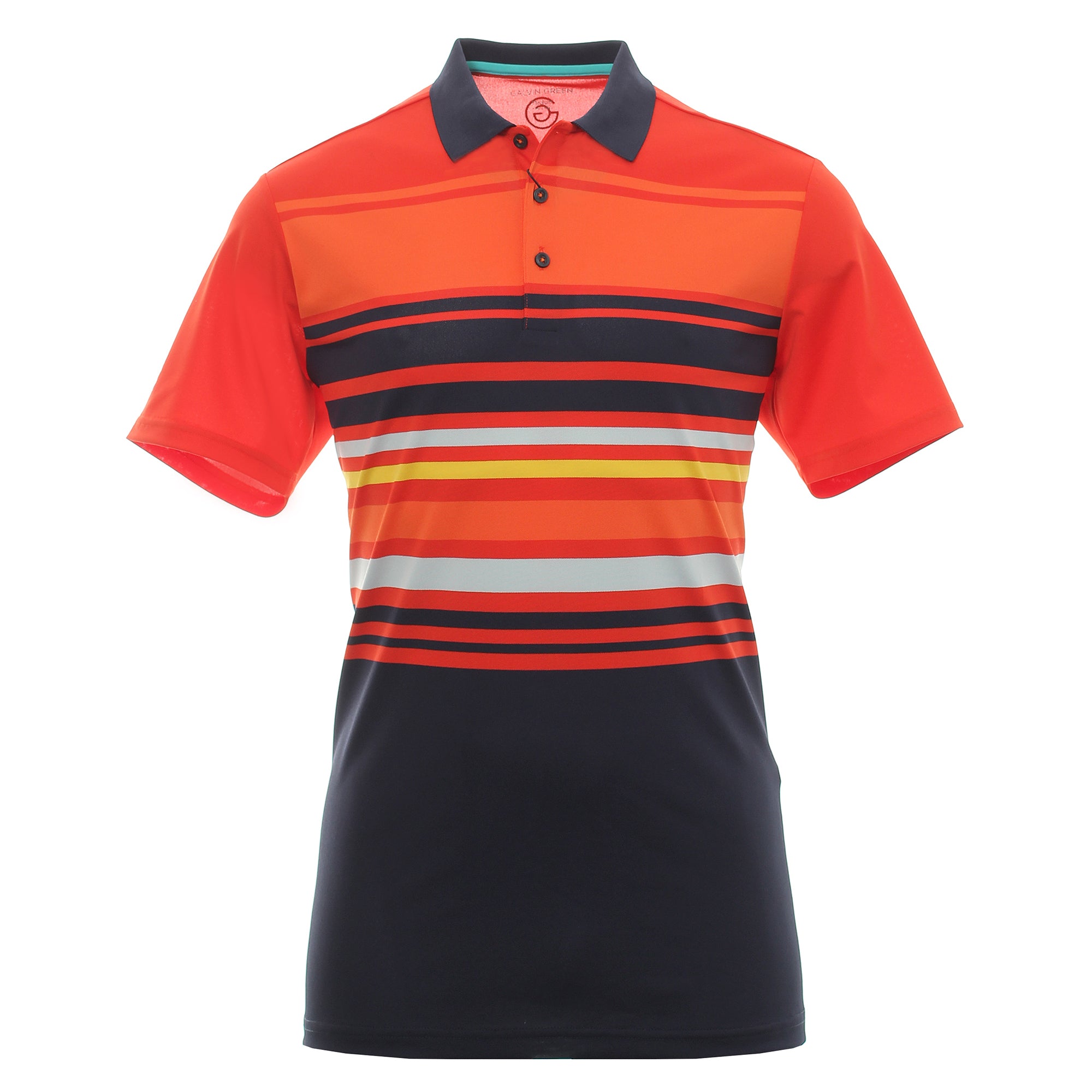 orange golf shirt