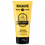 a shaving cream from Bee Bald in Yellow bottle