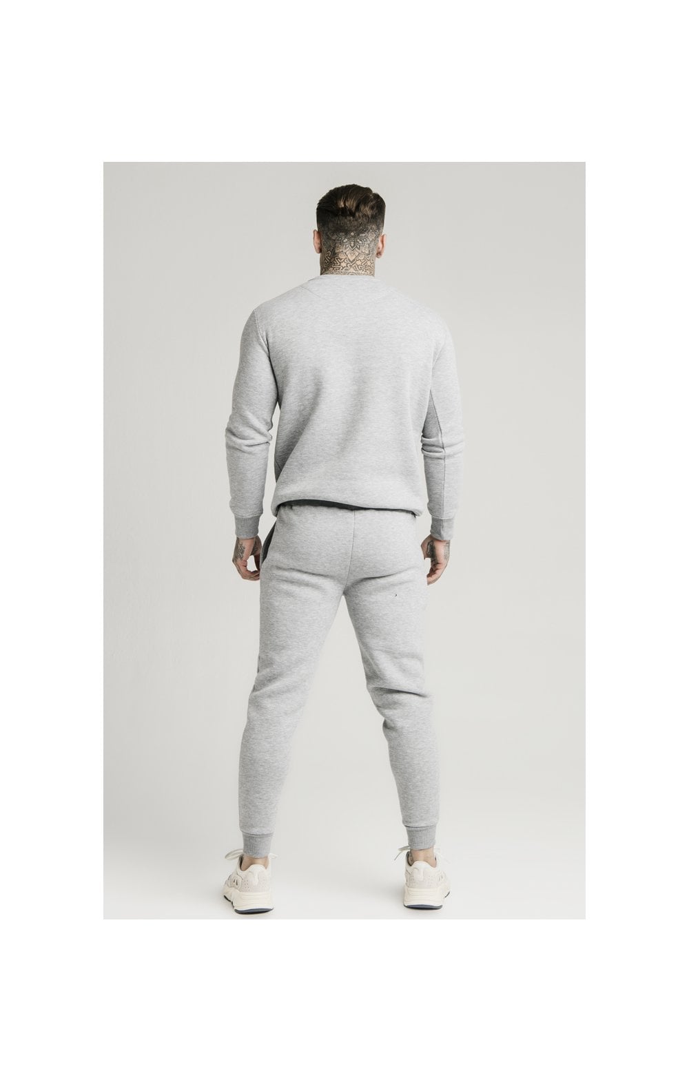 SikSilk Crew Sweat - Grey Marl (5)