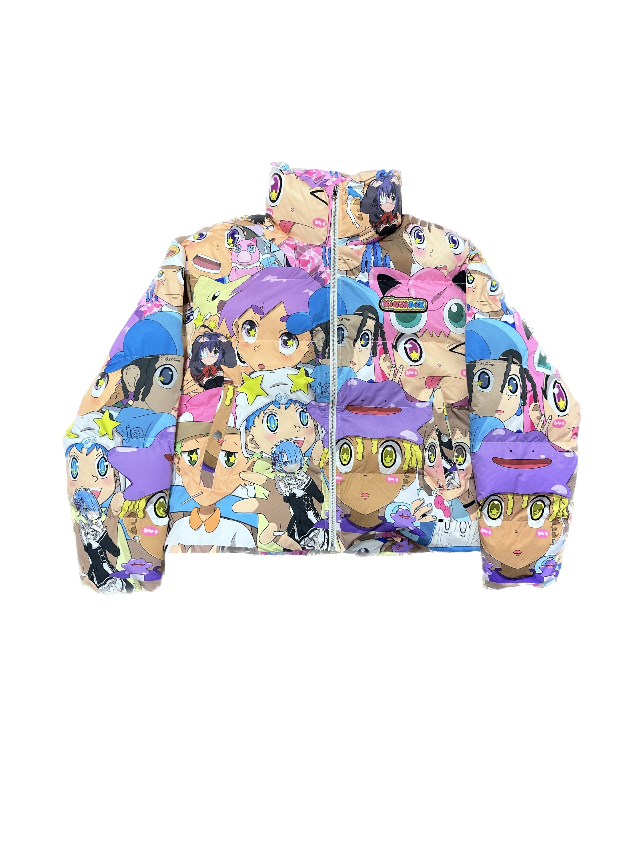 CartoonBox Anime Full-Print puffer jacket – Lowheads