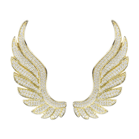 Latelita Gabriel Angel Wing Ear Climbers Earcuffs